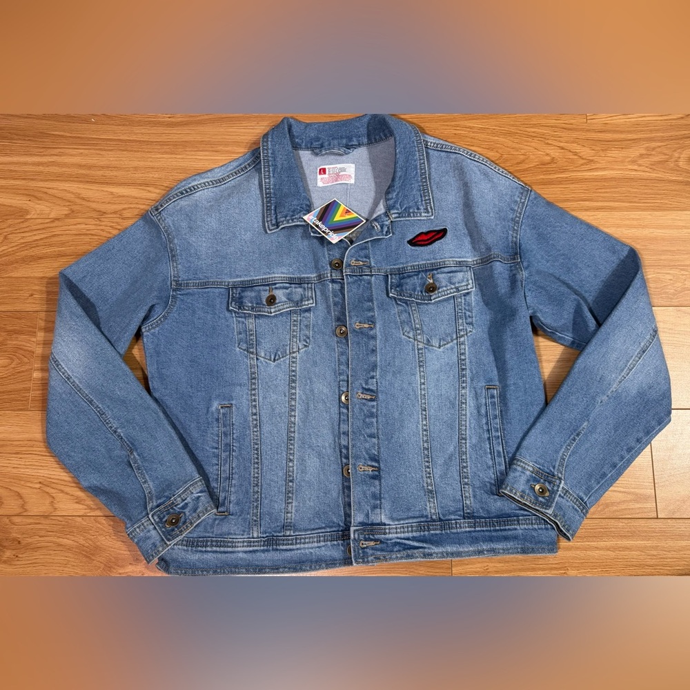 Signature by Levi Strauss Light Blue Denim Jacket with Patch